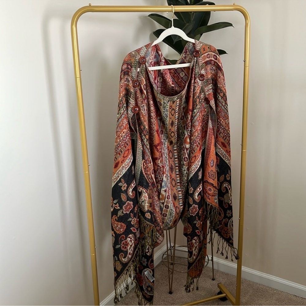 Bohemian Paisley Pashmina Shawl Wrap
